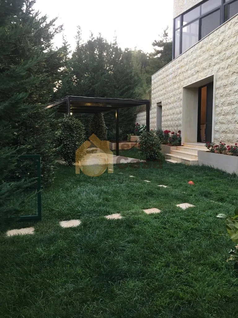 Baabdat fully furnished apartment 240m + 500m garden & pool for Rent #4615