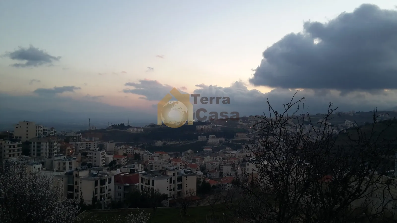 Zahle land 2216 sqm panoramic unblock able view with uncompleted villa #141