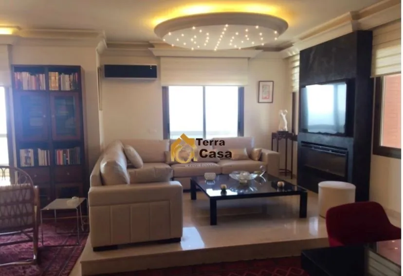 Sahel alma semi furnished duplex +150m terrace, panoramic sea view #5425