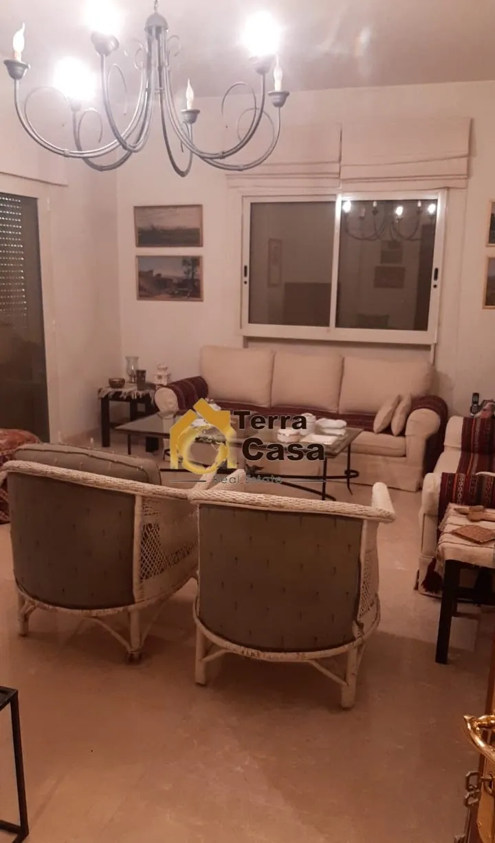 Zahle haouch el omara apartment with 100 sqm garden prime location Ref#6037