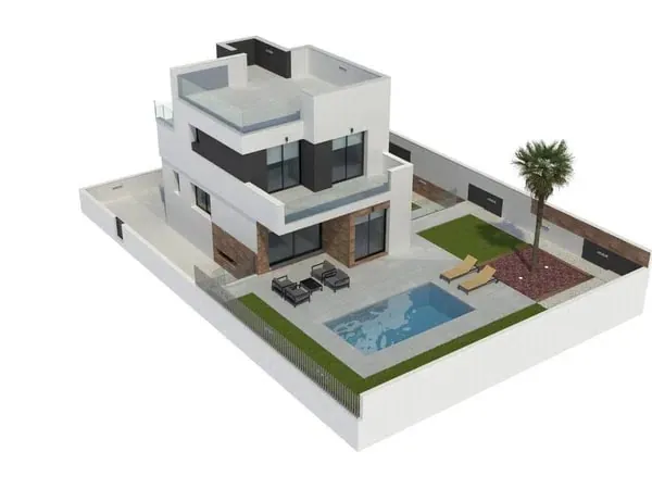 Spain Alicante brand new villa with pool in Coloma sea view RML-02008 — photo 5