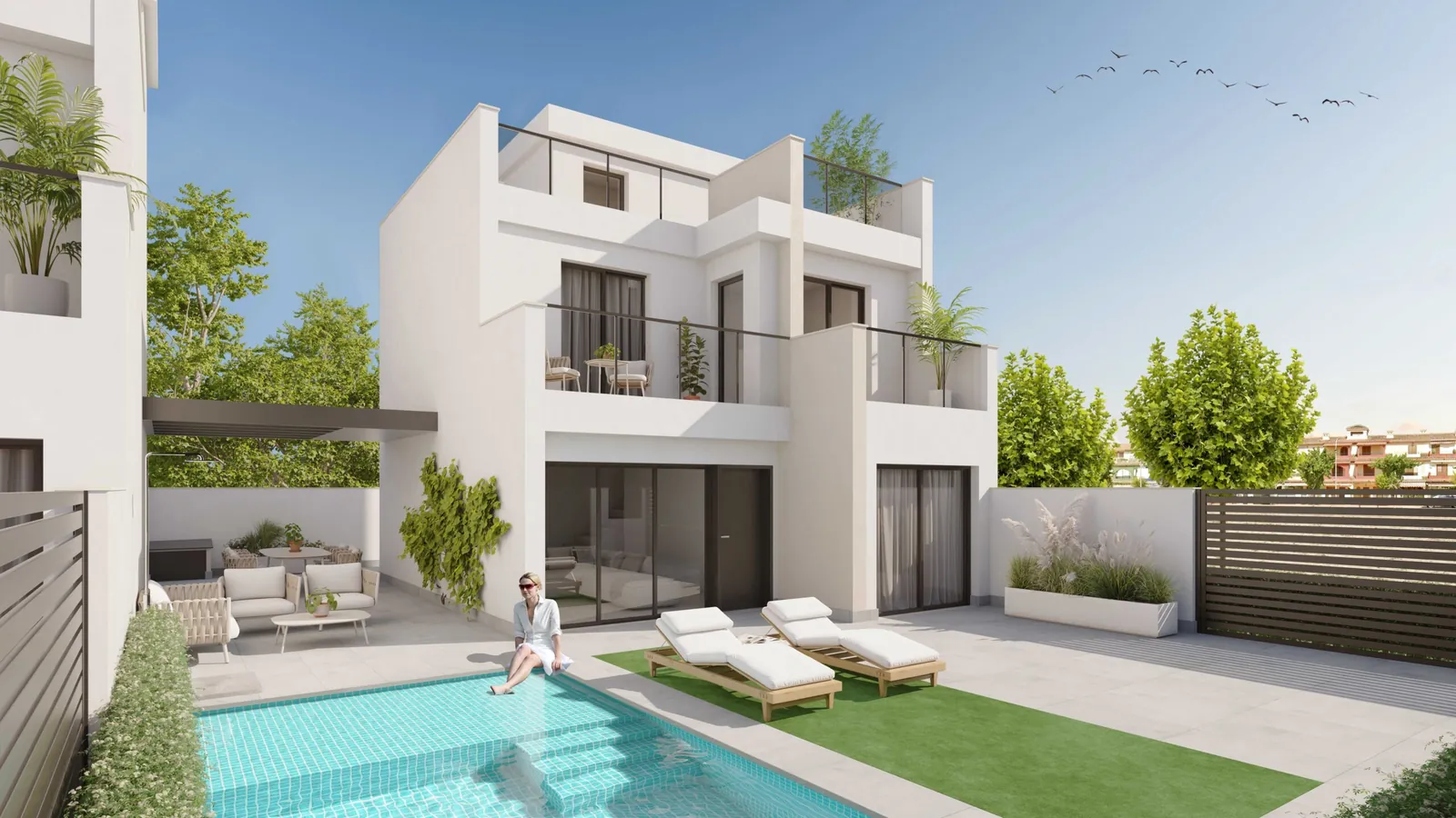 Spain Murcia Get your residency! luxury villas next to the sea in Los Alcazares R5