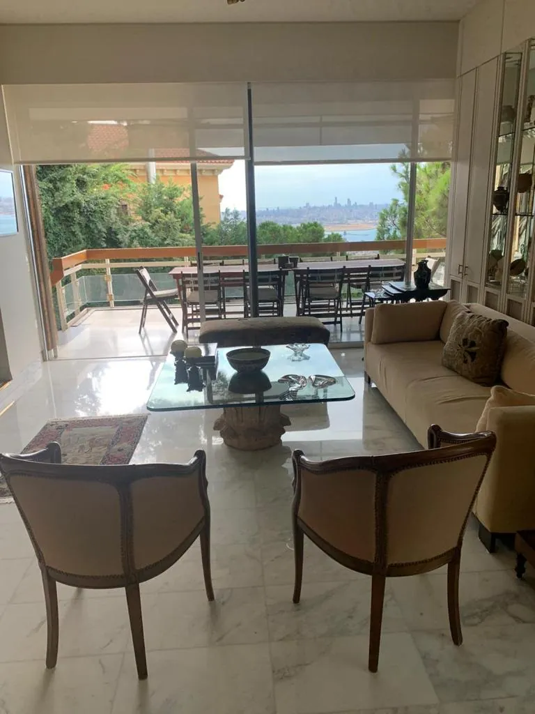 Rabieh villa for Rent open sea view, pool + terraces prime location #ag-44 — الصورة 5