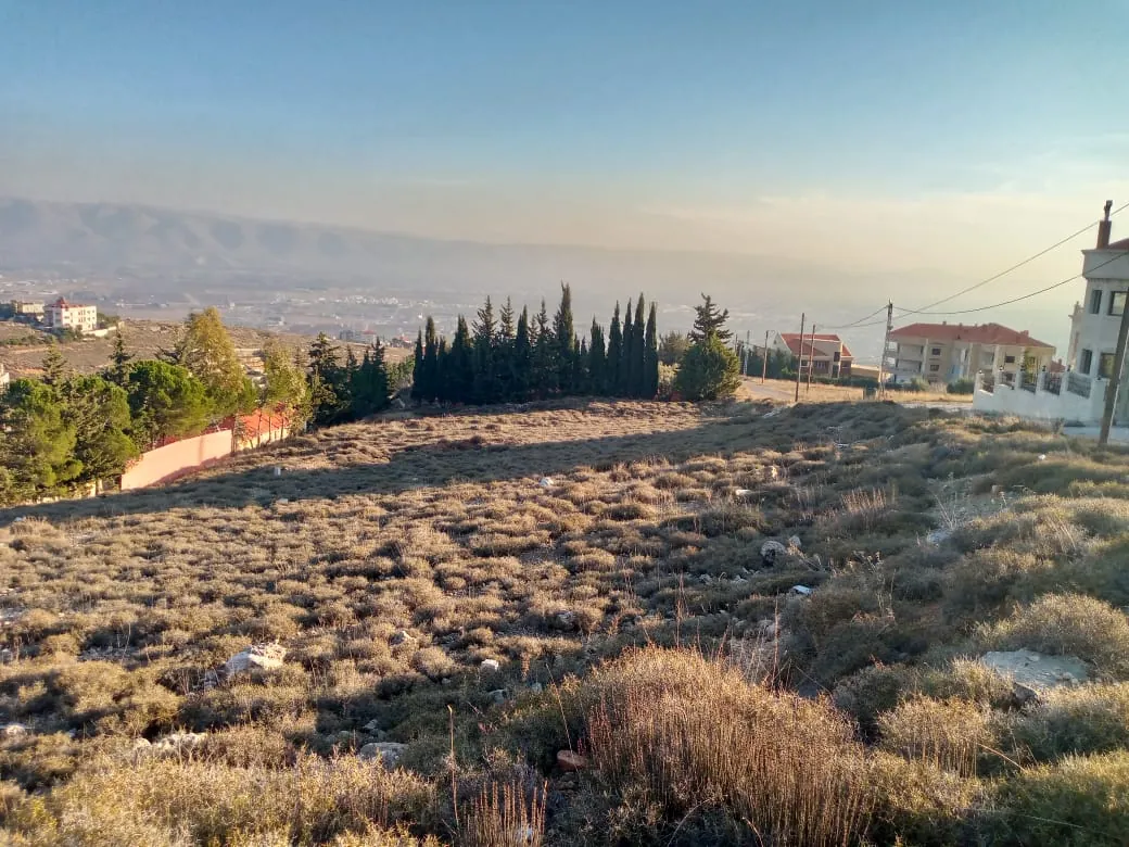 Zahle dhour land 1295 sqm for Sale panoramic view Ref#6454