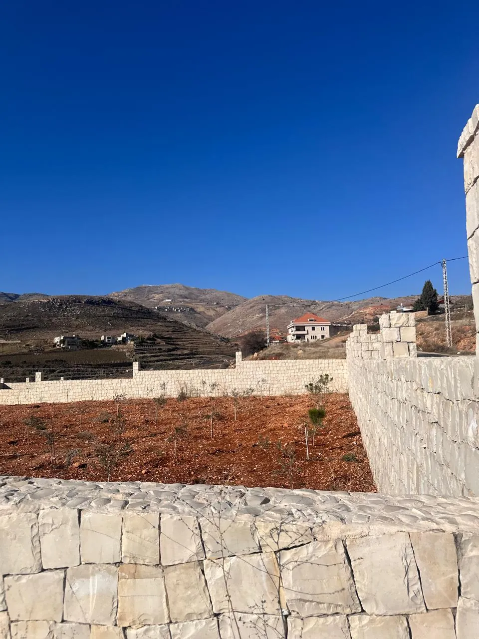 Zahle ommol land 1710 sqm with construction permit, planted trees #6479