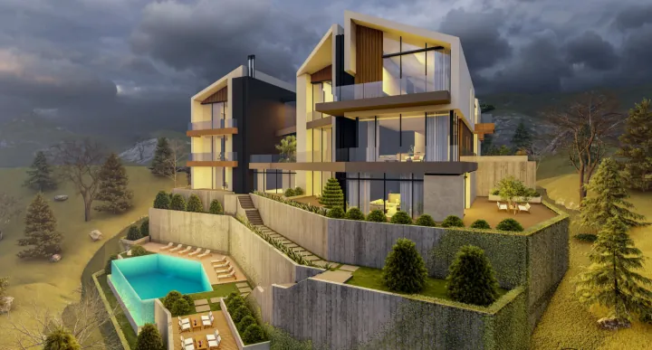 Zaarour luxury chalets with private garden & shared pool, payment facility #6603 — photo 2