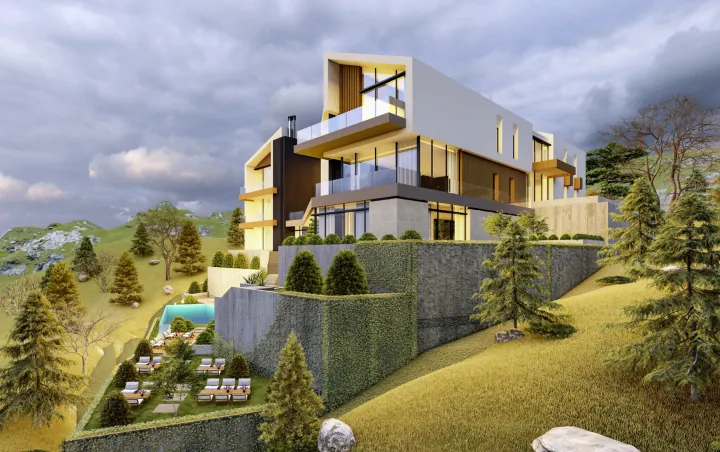 Zaarour luxury chalets with private garden & shared pool, payment facility #6604 — photo 3