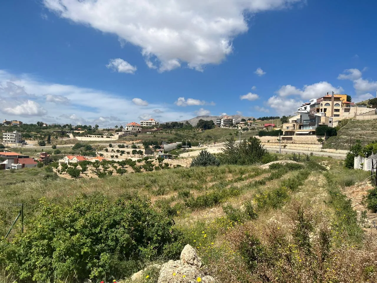 Zahle dhour land 1300 sqm for Sale panoramic view #6615