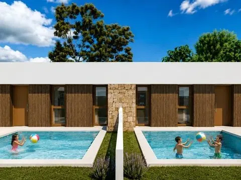 Spain get your residency! brand new semi detached villa 200 meters from beach 00500 — الصورة 4