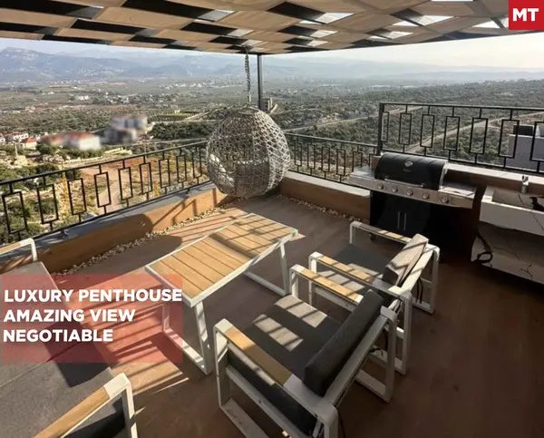 Penthouse/50sqm terrace/parking/chimney/Ras Maska