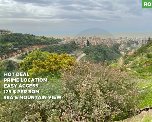 LAND/Bchamoun /Direct road access