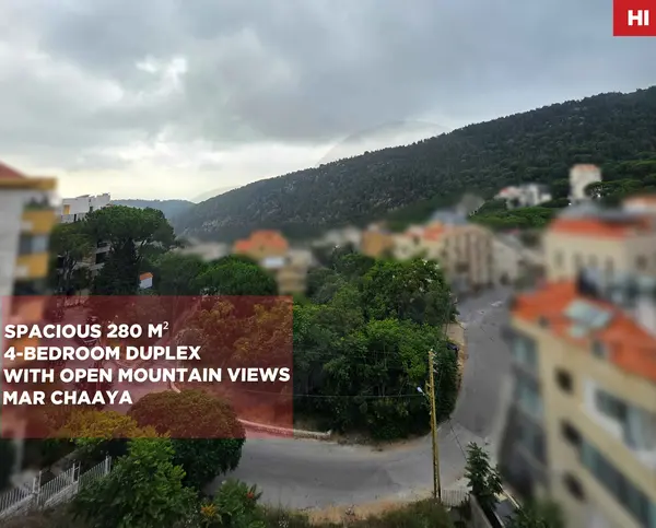 Duplex/serene area of Mar Chaaya, Broummana,METN /OPEN MOUNTAIN VIEWS