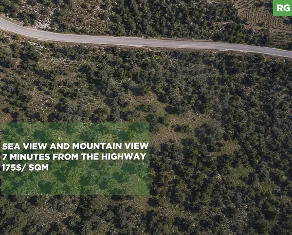 LAND/sea and mountain views/main road/Zoning 30/90/Ras Osta /JBEIL