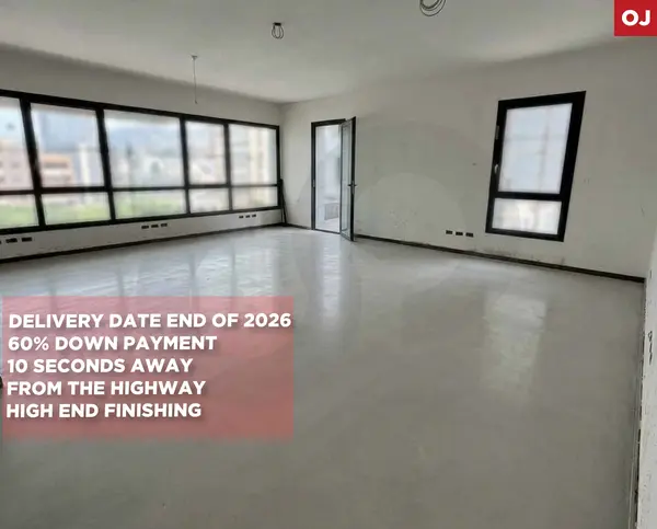 DOWN PAYMENT/Brand-New 96 sqm Office/ Prime Jal El Dib Location