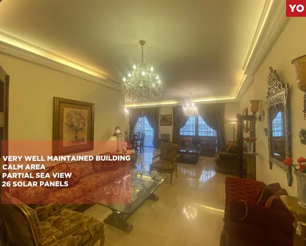 Partial sea view/ well-maintained building/ Beirut - Bir Hassan / Calm Area