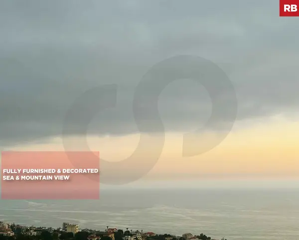 Breathtaking panoramic sea and mountain views/easy access/furnished/Jbeil