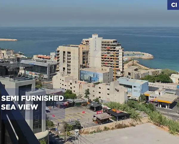 RENT/calm neighborhood/kaslik,KESEROUAN /Semi Furnished/Sea view