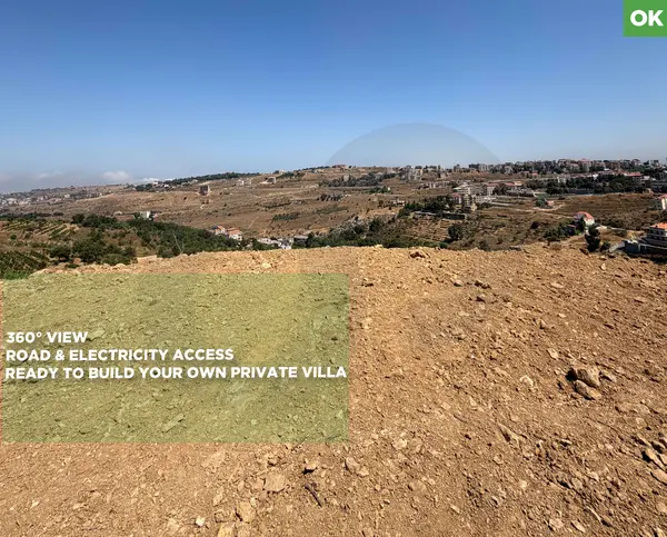 LAND WITH A STUNNING PANORAMIC MOUNTAIN VIEWS/Bhamdoun,ALEY