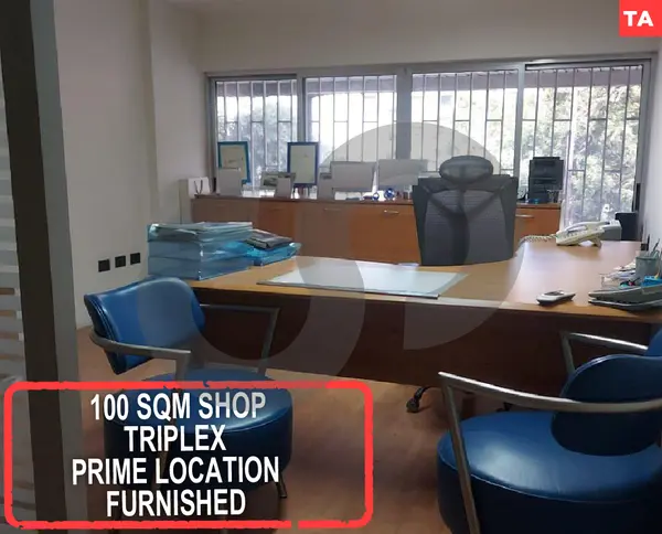 100 SQM Shop – Triplex – Prime Location – Furnished