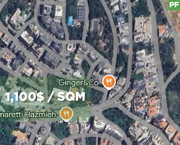 1,040 sqm plot of land located in Hazmieh, New Mar Takla