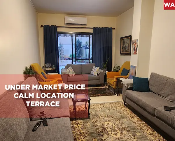 under Market price, calm area, terrace, khaldeh
