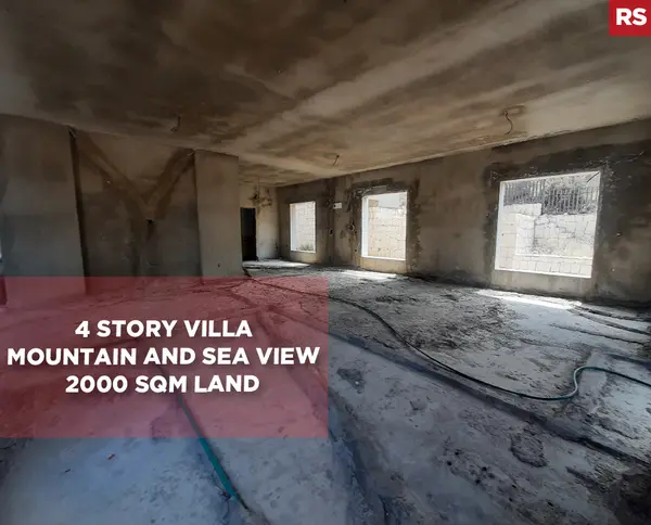 Mountain and sea view, 4 story villa, jbeil, halat