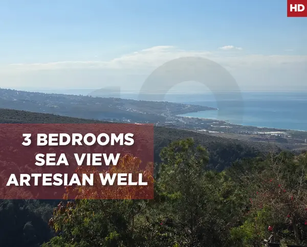 Sea View, Artesian well, 3 bedrooms, Baaouerta