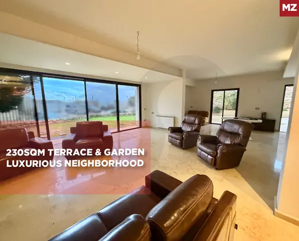 Terrace, 2 covered parking,garden,maids room,Bsalim