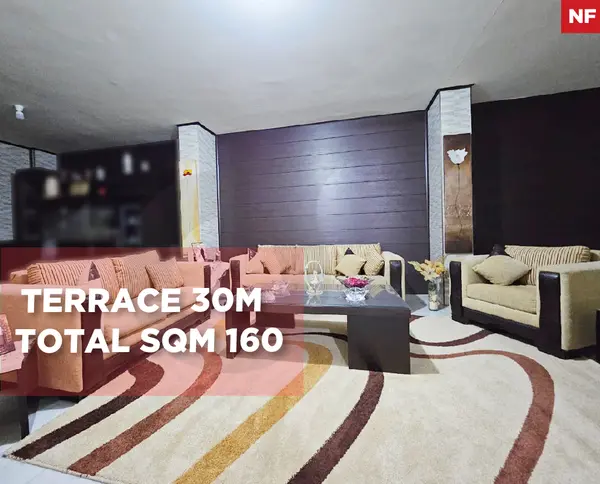 Terrace 30m , Total sqm 160 ,Ballouneh
