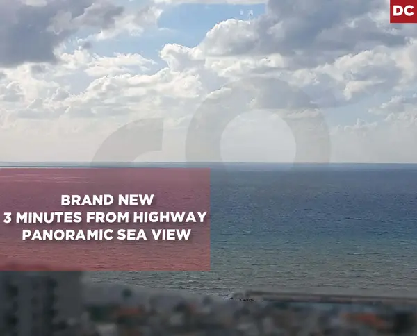 sea view, 2 underground parking, balcony, Fidar