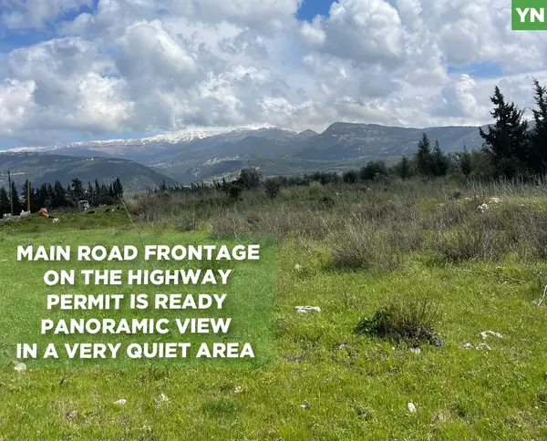 main road frontage, panoramic view, bshennine, zgharta