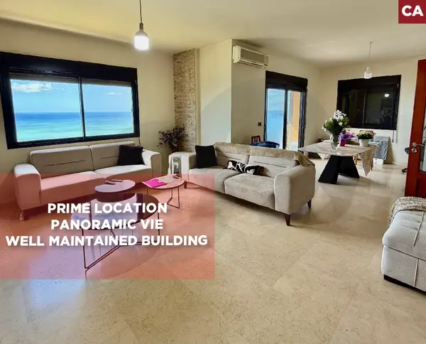 parking, 3 balconies, sea view, Kfaryassine