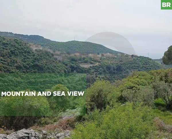 mountain and sea view, Batroun, jdabra