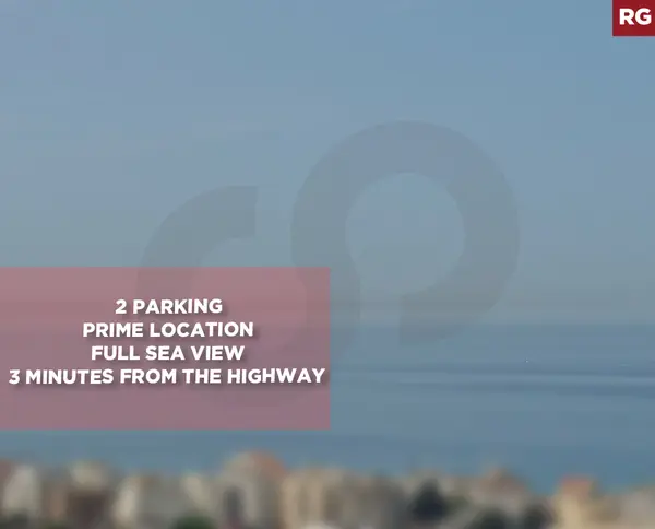 Full Sea View, 2 Parking, prime location, Jbeil