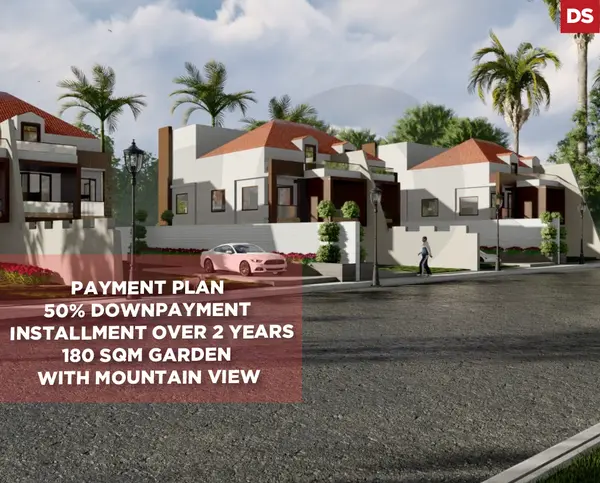 50% downpayment , 180 sqm garden,mountain view,Saida