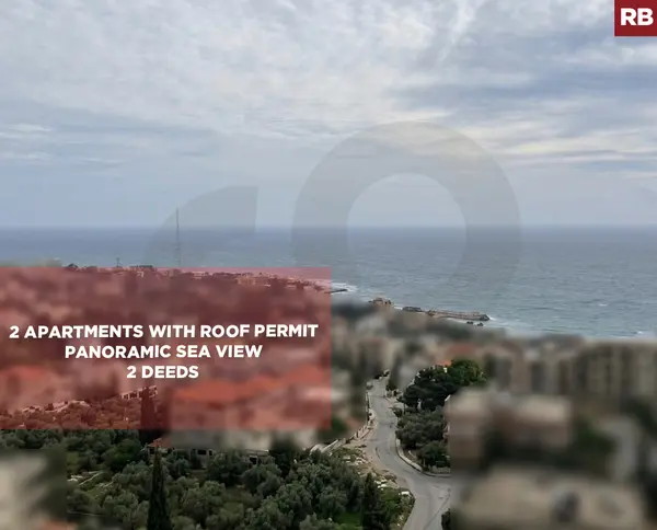 Panoramic Sea View, 2 apartments, jbeil, Jeddayel