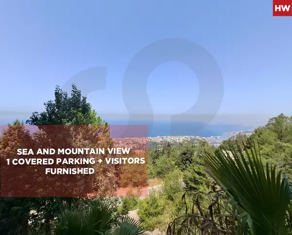 Sea and mountain view, Furnished, 1 covered parking + visitors ,Adma -Keserwan