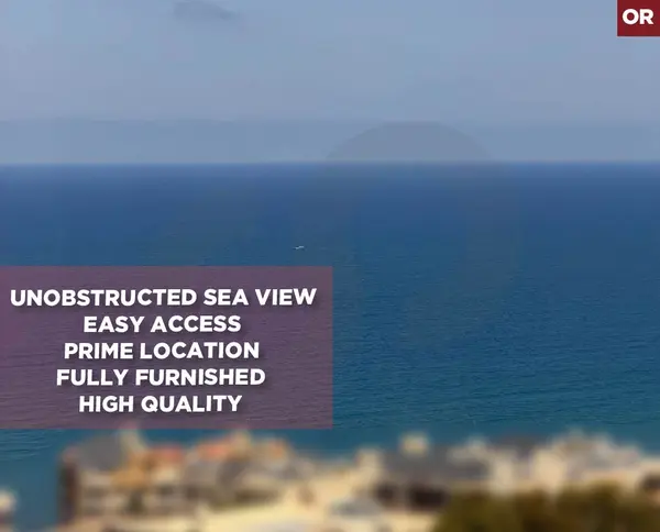 unobstructed sea view, furnished, prime location, dawhet el hoss