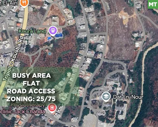busy area, flat, road access, koura, btouratij