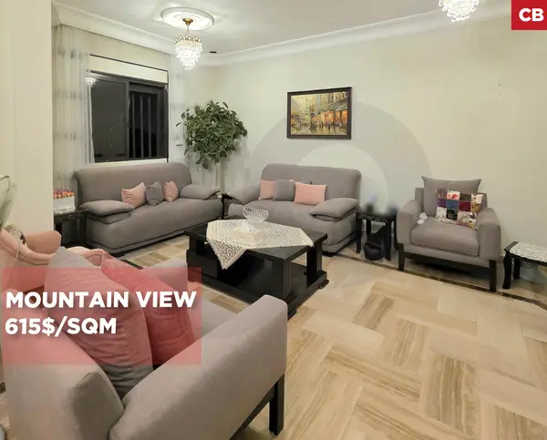 Featuring a beautiful mountain view with a partial sea view/calm dead-end street//KFOUR,KESEROUAN