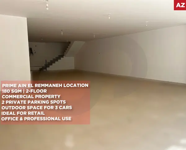 SHOP Ideal for Retail, Office & Professional Use/Prime Ain El Remmaneh,BAABDA