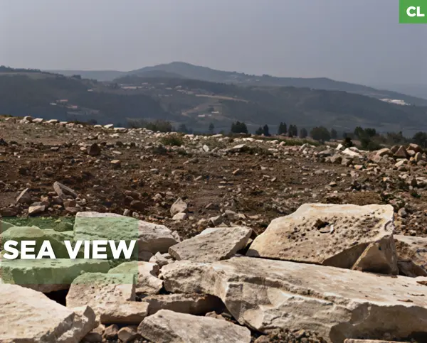 LAND/ 25/50 building ratio/ beautiful sea view/ASSIA,BATROUN