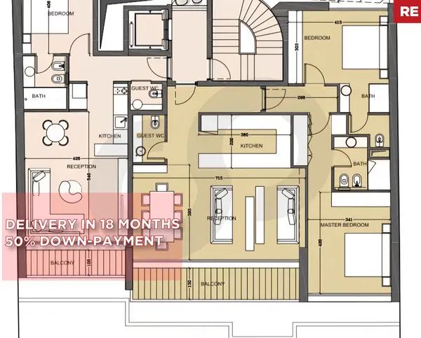 UNDER CONSTRUCTION/50% DOWN PAYMENT/Achrafieh - Carré d’Or