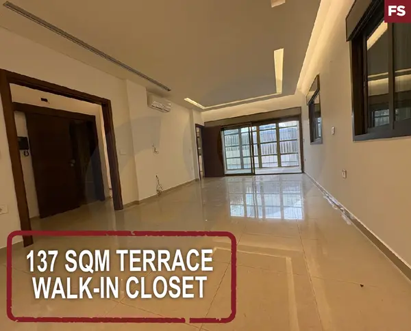 137 sqm Terrace, Walk-in closet - Zouk Mosbeh