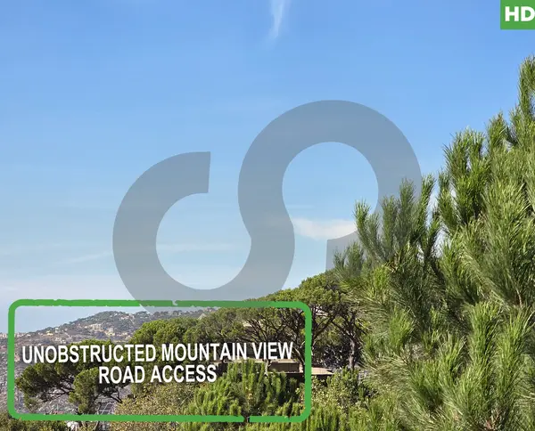 Unobstructed mountain view -road access -Chbaniyeh