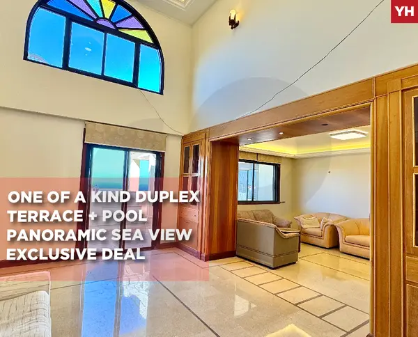 Duplex- Terrace + Pool Panoramic sea view- HALAT
