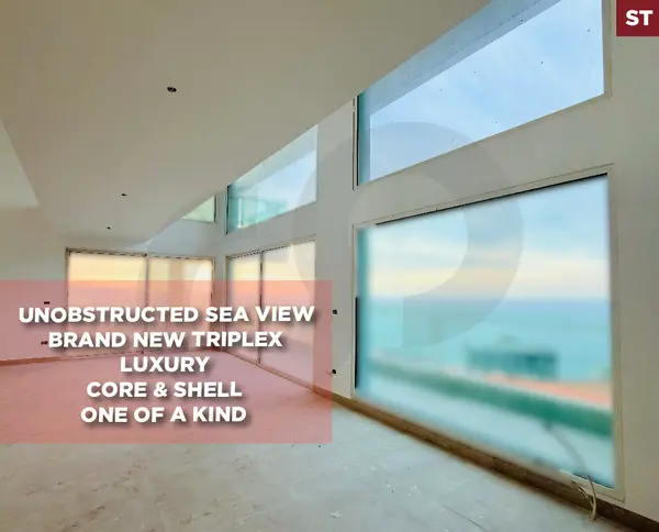 UNOBSTRUCTED SEA VIEW-BRAND NEW TRIPLEX - Sahel Alma