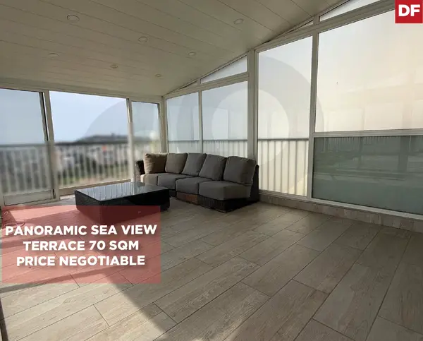 DUPLEX/Breathtaking panoramic sea view/terrace 70 sqm/Dbayeh,METN / REF#DF137025 .