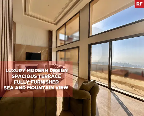 Triplex/Fully Furnished/Sea and Mountain View/Metn/Ain Saadeh