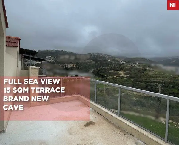 Terrace,Heating,Parking jbeil Edde